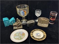 Commemorative Souvenir Cups/Glasses/Ashtray, Cast