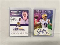 Joe Burrow Platinum Cuts Football Cards