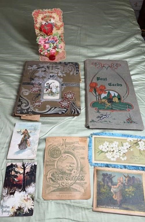 Antique Postcard Album, News Clippings