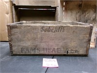 Vintage Scheidts Rams Head ale bottle crate PA