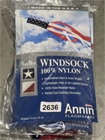 4 ANNIN US FLAG  WINDSOCKS RETAIL $200