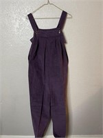 Vintage Purple Corduroy Overalls