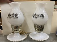 PR. OF 11" DRESSER LAMPS