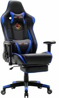 FICMAX ERGONOMIC MASSAGE GAMING CHAIR, BLUE/BLACK