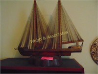Handmade wood ship