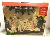 11 piece porcelain Christmas settings