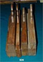 Four wooden bead planes
