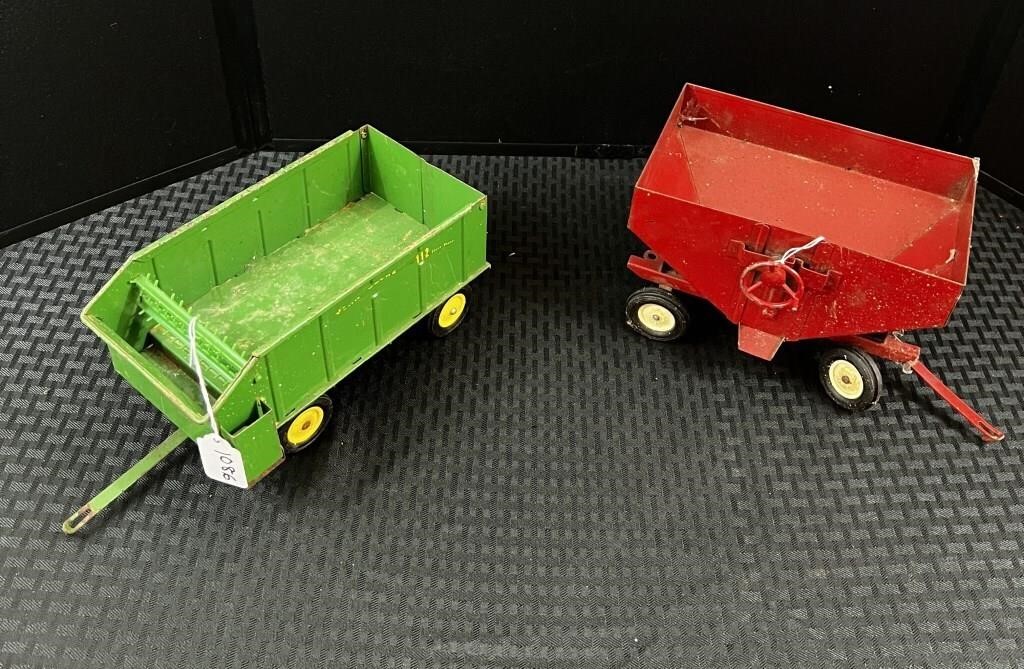 Hopper Wagon & a Silage Wagon.