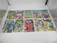10 comic books vintage dont Aquaman, Amethyst,