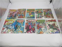 10 comic books vintage dont X-Force, Karate Kid,