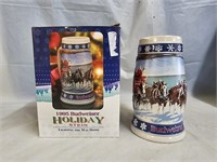 Budweiser 1995 Holiday Collector's Stein
