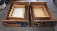 Four Wooden Crates