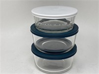 Pyrex 1 Quart Sealable Glass Bowls