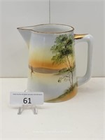 6" Hand Painted Nippon China Pitcher
