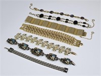 Vintage Bracelets: Judy Lee, Linked Rhinestone