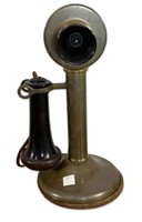 Antique Brass Western Electric Candlestick Phone