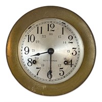 Vintage Brass Seth Thomas Corsair Ship Clock