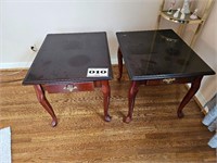 2 vintage side tables