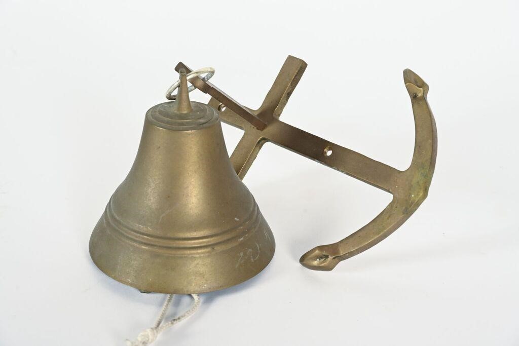 BRASS WALL MOUNT ANCHOR BELL