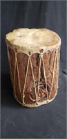 Vintage Native American log rawhide drum