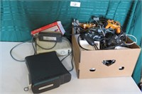 2 XBox 360 Consoles w/ Box of Controllers & Cords