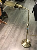 Adjustable Side Table Reading Lamp Brushed Brass
