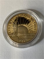 1986-S Statue of Liberty proof commemorative