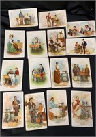 Collection of Singer Victorian trade cards