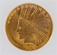 1909-D Gold Eagle ICG MS63 $10 Indian Head