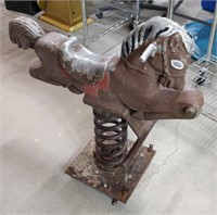 vintage rocking horse spring operated 30x34