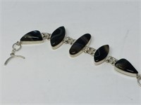 Agate & .925 silver bracelet