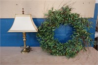 Olive Wreath and Lamp