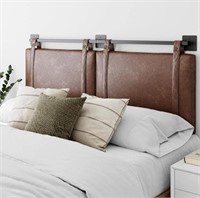 Nathan James Harlow Headboard, Queen, Brown Faux