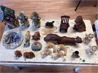 Lot of VTG glass figurines and trinkets