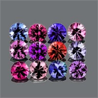 Natural Multi Color Sapphire 12 Pcs [IF-VVS]-AAA G