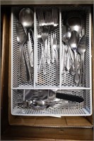 3 DRAWERS IN KITCHEN OF ASSORTED SILVERWARE