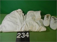 2 Chef Jackets Size XL - White Shoes Size 8