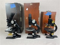 Spencer Microscopes with Cases