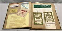 Vintage Scrapbook w/ Political Memorabilia & Photo