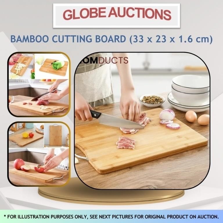 BAMBOO CUTTING BOARD (33 x 23 x 1.6 cm)