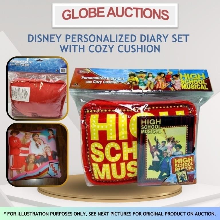 DISNEY PERSONALIZED DIARY SET W/ COZY CUSHION