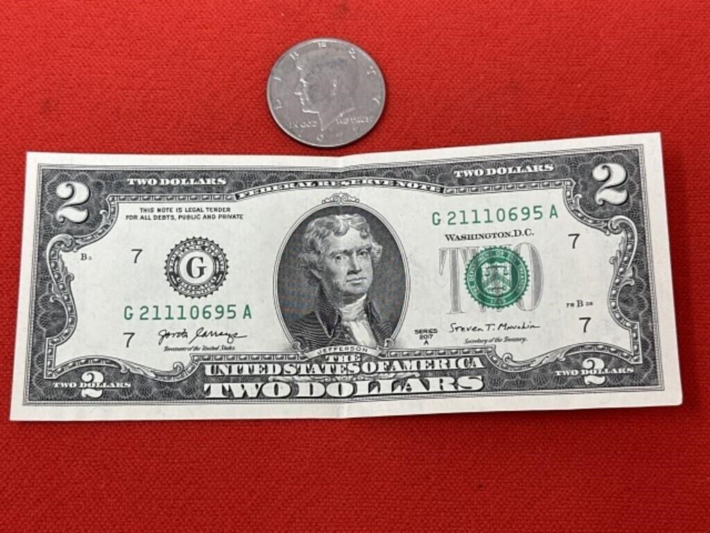 2017-A two Dollar Federal Reserve Note & 1972-D