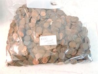 Bag of 1000 Lincoln wheat cents