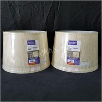 (2) 9in Tapered Lamp Shades