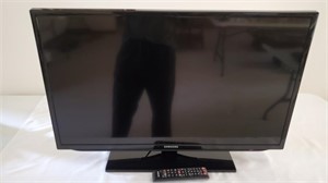 A 32-in Samsung flat screen TV.