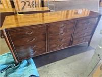 Vintage Wood 12 Drawer Dresser