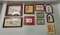 Cross Stich Art, 10 PC's