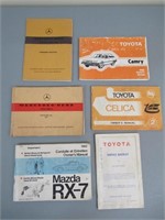 Mercedes Benz, Toyota, Mazda Literature/Documents