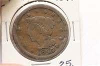 1847 Large Cent