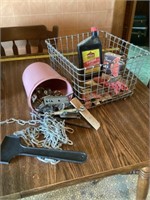 Gym basket of miscellaneous